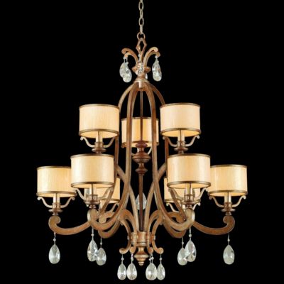 Roma 9 Light Chandelier by Corbett Lighting - Starlight Lighting USA and Canada